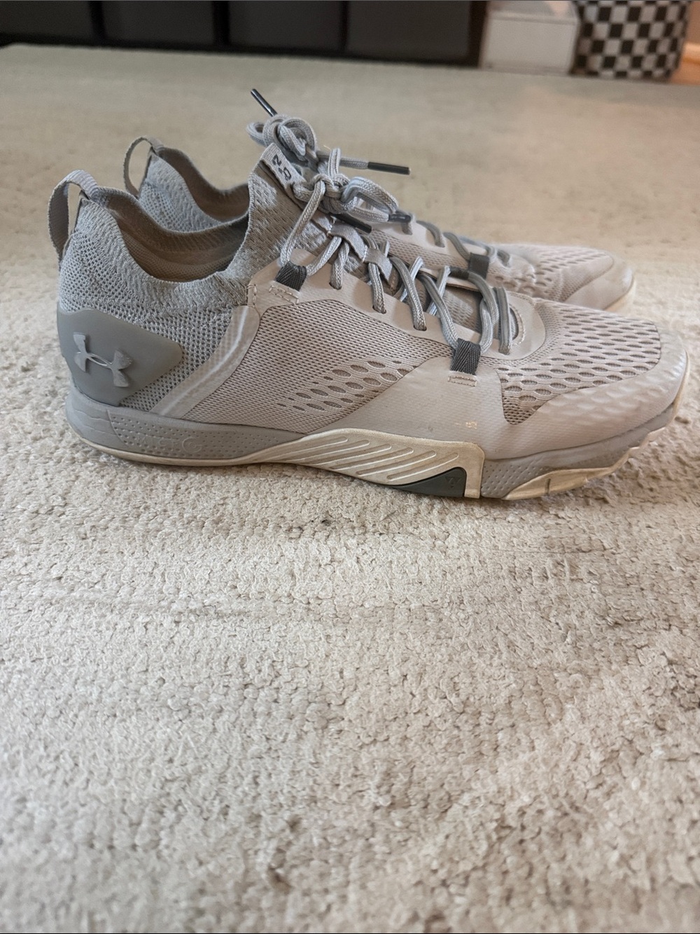 Under Armour Women's Light Gray Athletic Training Sneakers